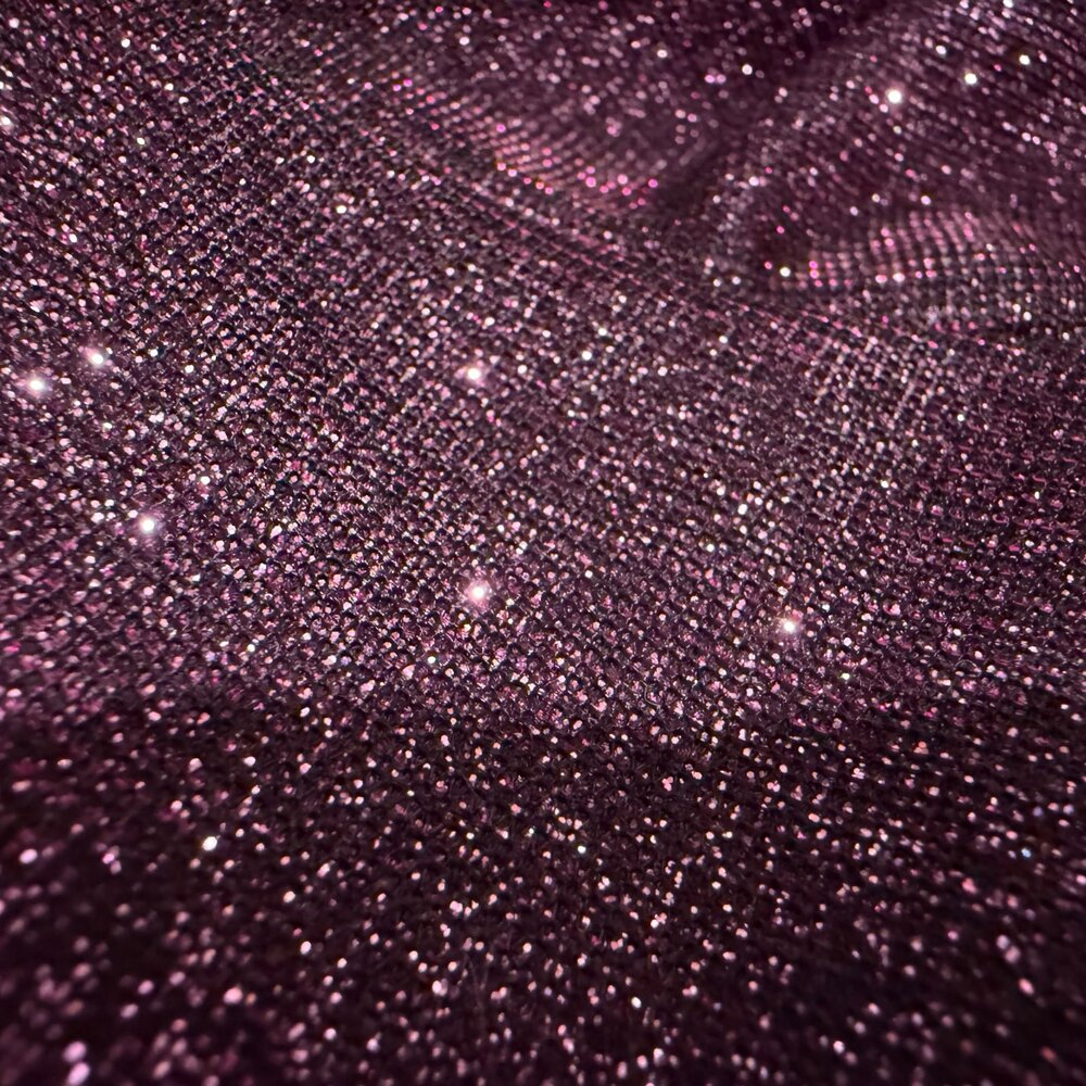 Purple Glitter Lace Up Skater Mini Dress SZ 7 HOCO Homecoming Semi Formal Glam - Picture 4 of 8